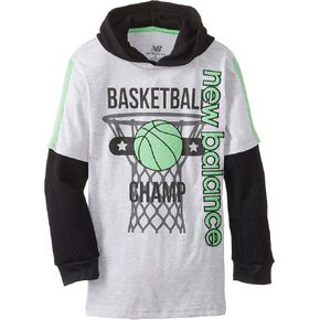 New Balance Big Boys' Jersey and Thermal Hooded Hang Down