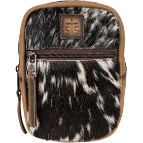 STS Ranchwear Womens Auzlyn Cowhide/Tan Leather Crossbody Bag