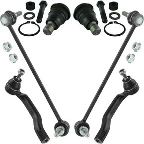 TRQ Front Steering & Suspension Kit Compatible with 2008-2013 Nissan Rogue