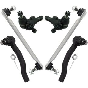 TRQ Front Steering & Suspension Kit Ball Joint Sway Bar Stabilizer Link Tie Rod Compatible with 2021 Lexus ES250 2019-2021 ES300h ES350 2019-2022 Toyota Avalon 2018-2022 Camry
