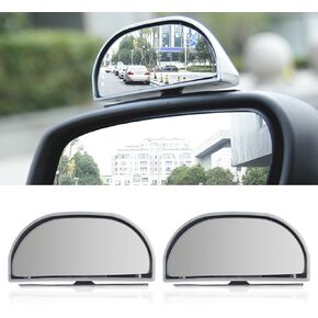 2PCS Blind Spot Mirror for Car, HD Glass Rear View Mirror, Adjustable Car Auxiliary Wide Angle Mirror, Auto Exterior Accessories Universal for Car Truck SUV (Black)