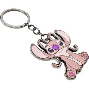 LUV HER Disney Stitch themed Kids Keychain - Angel Keychain - Play Accessories - Ages 3 +