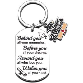 Senior Gifts for Girls 2025 - Class of 2025 Graduation Gifts for Middle High School Girls Boys Last First Day Senior 2025 Sign College Masters Degree Phd Graduation Keychain for Her Him Senior Year