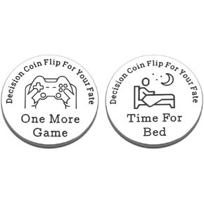 Stocking Stuffers for Teens Boys Men Funny Destiny Flip Coin Gifts for Gamers Son Christmas Decision Maker Coin for Game Lover Fan Gaming Birthday Gift for Him Boyfriend Husband Valentines Day Gifts