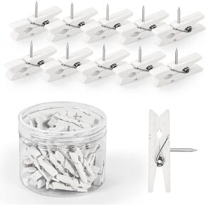 Wooden Push Pins Clips 50pcs Black Push Pins for Bulletin Board Cute Push Pins for Corkboard Fun Thumb Tacks for Cork Board Pushpins for Wall for Teachers at School Classroom Offices Home