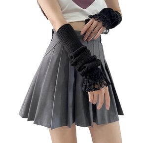 Cute Y2K Lace Arm Warmers Kawaii Half Finger Adorable Accesspties for Teen Girl Glove Gyaru Arm Sleeve Harajuku