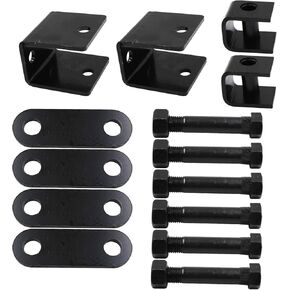 Trailer Shackle Kit, Complete Trailer Leaf Spring Hanger Kit for Double Eye Spring (2,000-7,000 lbs Axles)