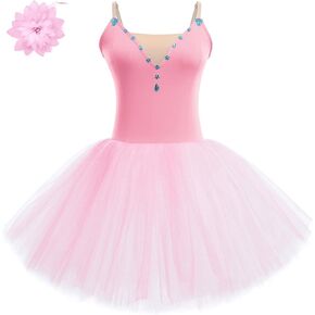 Ballet Leotard for Women Dance Tulle Skirt Swan Lake Professional Ballerina Costume Camisole Leotard Ballet Dress