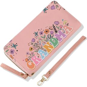 Best Teacher Appreciation Gifts for Women, End of The Year Teacher Christmas Gift, PU Leather Zipper Women Wallet, Birthday Gifts Ideas for Her