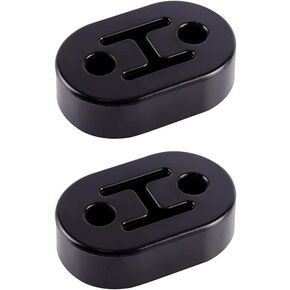 KDP Four Holes Exhaust Hanger Rubber Insulator Muffler Bracket Bushing Mount 4 Holes 12mm (0.47") Hole Size, Black Color Universal Automotive Use 2PCS