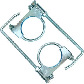 4" Exhaust Clamp With Hanger, Universal Exhaust Pipe Hanger Muffler Hanger for 4 Inch Exhaust Pipes (2 Pcs)