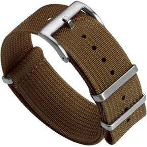 Ridge Military Nylon Watch Strap. Nylon Mens Replacement Watch Strap. Rugged, Quick-Drying and Secure Wristwatch Strap for Outdoor Activities