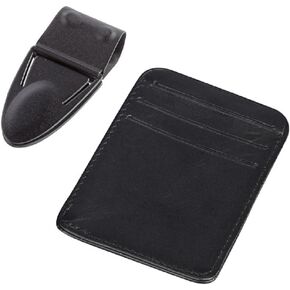 Mini Geneva Black Matte Money Clamp with Wallet