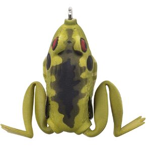 LUNKERHUNT Frog Lure for Bass Fishing | Pocket Frog Fishing Lure 1.75 Inch | Topwater Fishing Lures, Soft Hollow Body, Weedless Hooks for Trout, Pike in Saltwater and Fresh Water