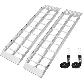 43" Aluminum Shed Ramps, Loading Ramps for Lawn Mower, 1500LBS/PR Capacity, Lightweight Shed Ramps for Garden Tractors, Motorcycle, ATV, Snow Blower, Pack of 2