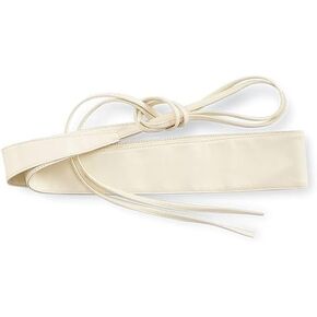SAGEFINDS Wrap-tie Belt for Women, Soft Faux Leather Obi Belt, Cinch For Dress, Wrap Around Wide Waistband