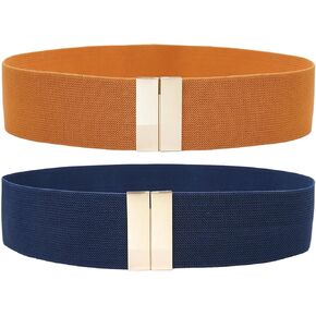 Women Wide Stretchy Belts Elastic Waist Belts for Dresses