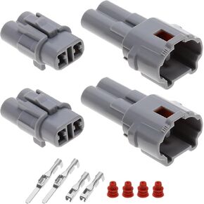eMagTech 2 Sets 2Pin Motorcycle Connector Kit Compatible with Sumitomo MT090 Compatible with Yamaha Compatible with Triumph Waterproof Automotic-Connector Plug