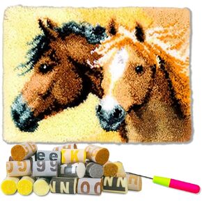 Latch Hook Kit Rug (CAT,21x15 (52X38cm)