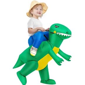 Inflatable Dinosaur Costume Kids Dinosaur Costume Kids Riding T Rex Blow up Funny Fancy Dress Party Halloween Costume for Kids