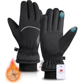 rivmount Winter Gloves Women Men, Thermal Ski Gloves for Cold Weather with Warm, Waterproof, Touchscreen for Running, Skiing