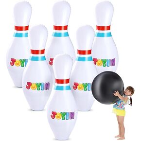 Giant Inflatable Bowling Set for Kids and Adults, Christmas Birthday Party Games, Kids Education Motor Skills Toys