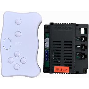 weelye RX13 2.4G Bluetooth Remote Control and Receiver Kit Kids Powered Ride On Car,Controller Control Box Accessories for Children Electric Ride On Car Replacement Parts