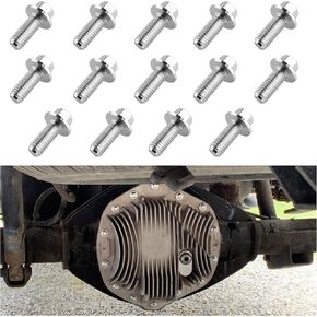 14PCS Rear Differential Cover Bolt,M8-1.25x20mm Bolts for Differential Cover Sealing Differential Gears and Lubricating Fluid,Carbon Steel Car Parts Rear Diff Bolts Replacement