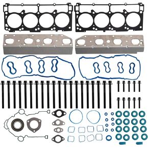 Full Cylinder Gasket Set Compatible with Head Bolts HS26423PT TCS46169 ES72200 Compatible with Chrysler 300 Dodge Challenger Charger Durango Ram 1500 2500 3500 Grand for Cherokee 5.7L V8