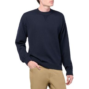 HUGO Men's Ribbed Neck Pull on Cotton Sweater