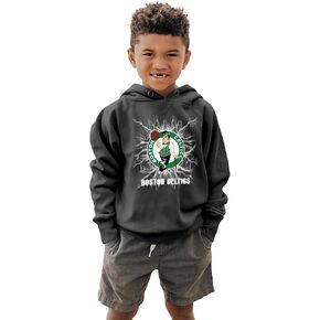 Blue 84 Kids' NBA Officially Licensed Youth Hooded Sweatshirt Sanded Fleece Electric Black