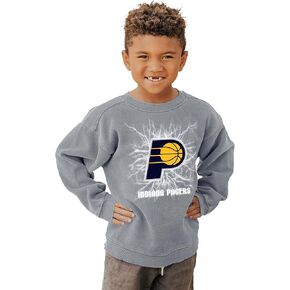 Blue 84 Kids' NBA Officially Licensed Youth Crewneck Sweatshirt Ringspun Electric Gray