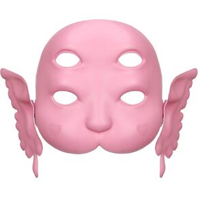 قناع مارتينيز بأربع عيون وأذنين نموذج وجه طفل ثلاثي الأبعاد للنساء البالغات أغطية رأس من مادة PVC هدية للمروحة دعائم تنكرية للهالوين in Kuwait