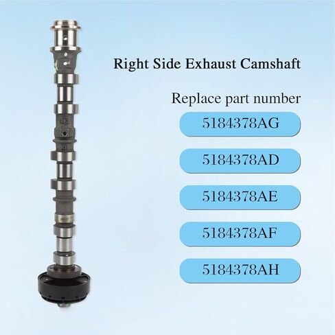 Lym Apex 5184378AG عمود الحدبات الجانب الأيمن متوافق مع موديلات Chrysler Jeep Dodge Ram 3.6L V6، 05184378AH 5184378AE 5184378AF 5184378AD عمود الحدبات الأيمن - العادم in Saudi Arabia
