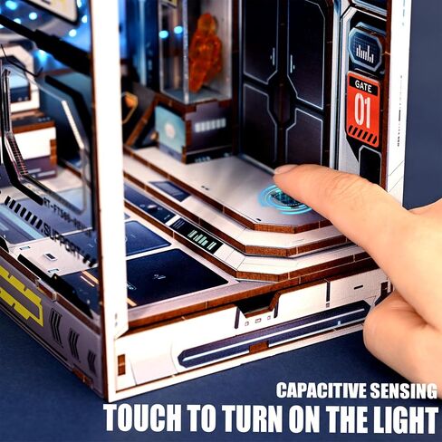 Book Nook Kit - DIY Miniature Dollhouse Kit, DIY 3D Wooden Puzzle Bookends, Book Nook for Bookshelf Insert Decor Craft Gifts for Family and Friends, Adults and Teens (Quiet Night Prayer) in Saudi Arabia