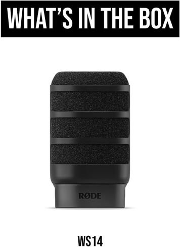 مرشح RØDE WS14 Premium Pop لـ PodMic وPodMic USB (أحمر) in Kuwait