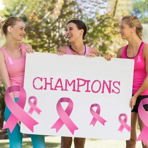 Pink Ribbons Satin Pins Breast Cancer Awareness Safety Pins for Breast Cancer, for Charity Recognition, Public Event, Fundraiser, Survivor Campaign (100 PCS) in Saudi Arabia