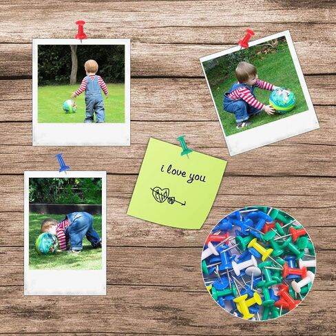 500 Pack Push Pins Tacks, Colored Map ​Push Pins, Plastic Head, Steel Point, Thumb Tacks for Cork Board, Bulletin Board, Map Pins, Photo Hanging Tacks at Homes, Schools and Offices in Saudi Arabia