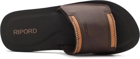 Mens Adjustable Slides Sandals Slip On Sandals Comfortable Athletic Anti-Slip Slides in Saudi Arabia
