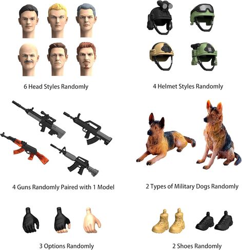 KAIM Army Men Soldiers Toy for Boys, 7.5-Inch-Scale,Military Soldier Playset,Military Action Figures Toy for Boys 3+ in Saudi Arabia
