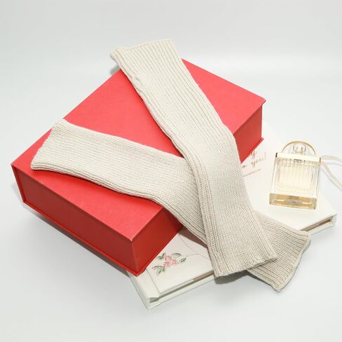 Lilaly 1 Pair Arm Warmers, Therian Arm Warmers, Fingerless Gloves for Women, Hand Warmers Glove (100% Polyester) in Kuwait