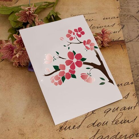 4pcs Flower & Branch Pattern Embossing Folders for Card and Plates Scrapbooking/Card Making Tools with Shield Plate EM12 in Kuwait