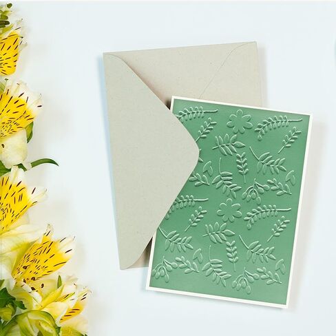4pcs Flower & Branch Pattern Embossing Folders for Card and Plates Scrapbooking/Card Making Tools with Shield Plate EM12 in Kuwait