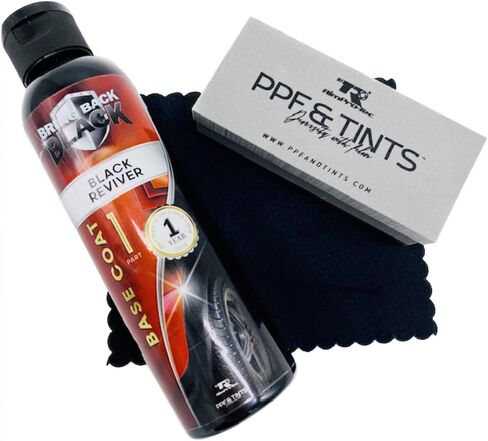 RimPro-Tec Bring Back to Black Plastic Restorer - Black Trim Restorer for Interior and Exterior use in Plastic & Rubber - Vinyl Full Retail Kit That Contains One Time Application Every 12 Months in Saudi Arabia