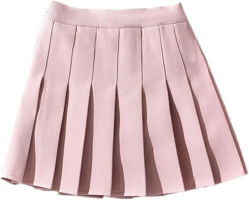 NNJXD Girl Pleated Skort Tennis Skirt with Shorts Stretch Waist Girls Skater Culottes in Saudi Arabia