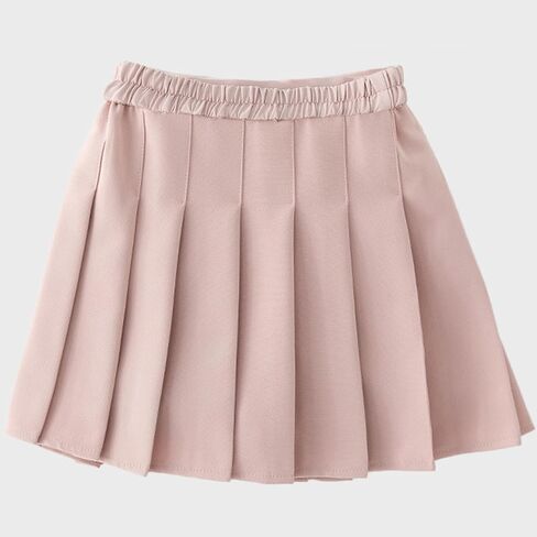 NNJXD Girl Pleated Skort Tennis Skirt with Shorts Stretch Waist Girls Skater Culottes in Saudi Arabia