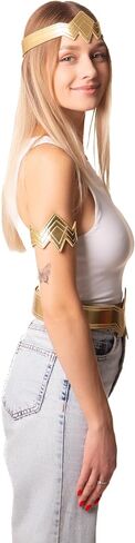 Super Gold Belt, Headband, Armbands Halloween Costume for Women Accessories Wonderwoman Adult Cosplay Hero in Saudi Arabia