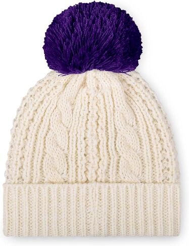 FOCO Women's NFL Team Logo Cable Knit Pom Beanie Hat in Saudi Arabia