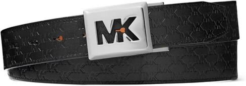 Michael Kors Reversible Logo Embossed Belt One Size (Black/Dark Brown) in Saudi Arabia
