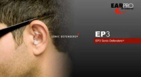 سدادات أذن مصفاة من SureFire EP3 Sonic Defenders، تصميم ذو حواف مزدوجة، قابلة لإعادة الاستخدام in Kuwait